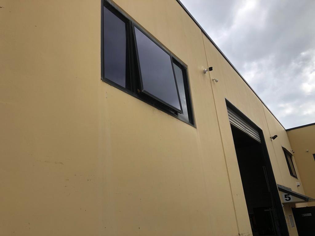 External bullet camera on a commercial building — Serious Security gallery