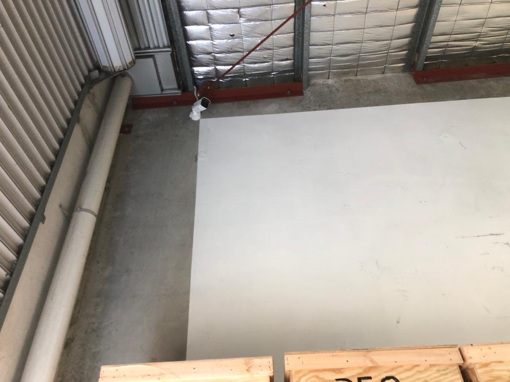 High-level camera installation inside an industrial building — Serious Security gallery